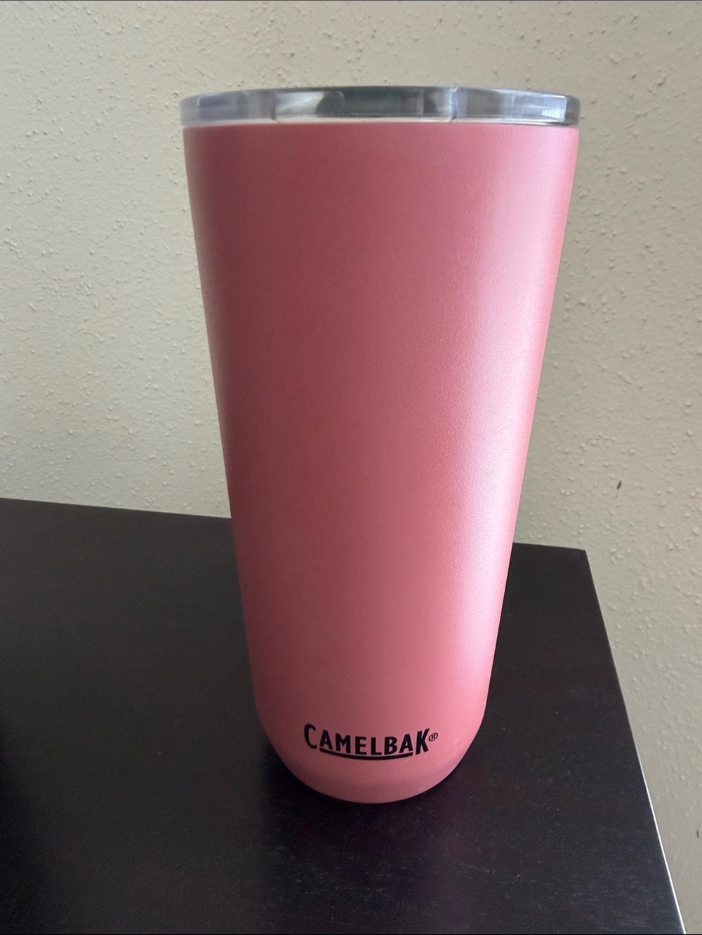 CamelBak rose colored  Insulated Travel Tumbler with Clear Lid